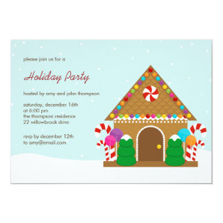 One Charming Party Birthday Ideas Gingerbread House Cookie Exchange Christmas Party Invitations
