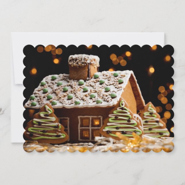Gingerbread House Invitation (Front)