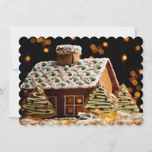 Gingerbread House Invitation