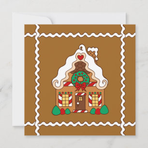 Gingerbread House Invitations