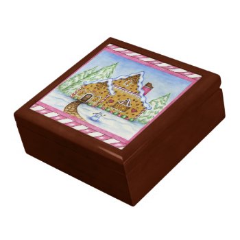 Gingerbread House Jewelry Gift Box by suncookiez at Zazzle