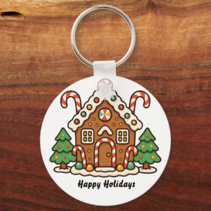 Gingerbread House Keychain