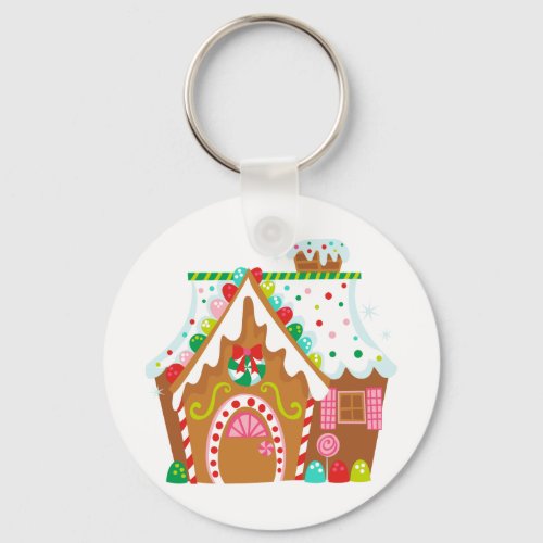 Gingerbread House Keychain