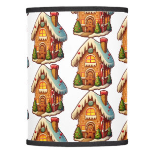 Gingerbread house lamp shade