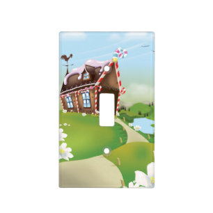 Gingerbread house light switch cover