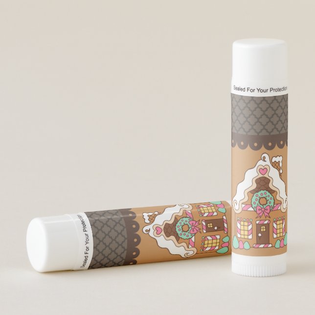 Gingerbread House Lip Balm Gift (Front)