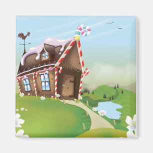 Gingerbread house magnet
