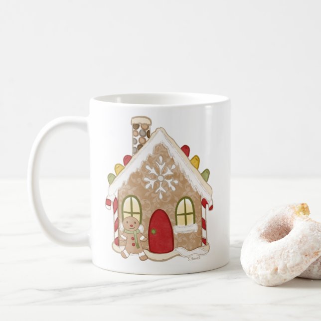 Gingerbread House Mug (With Donut)