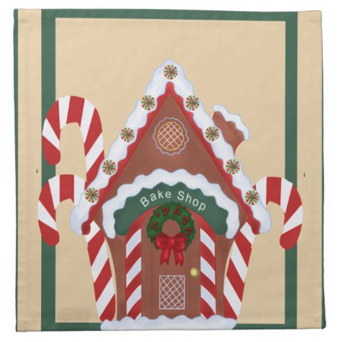 Gingerbread House Napkin