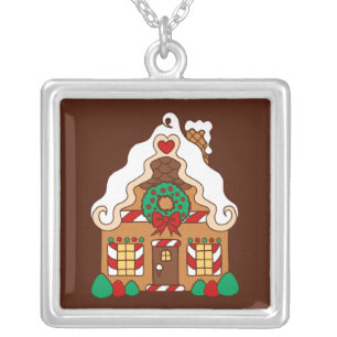 Gingerbread House Necklace