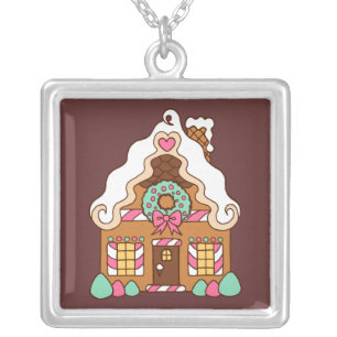 Gingerbread House Necklace