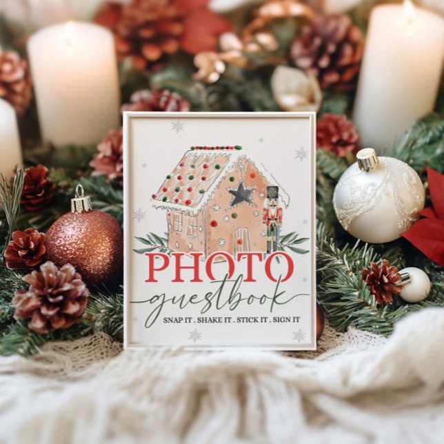 Gingerbread House Nutcracker Guest Book Table Sign (Creator Uploaded)