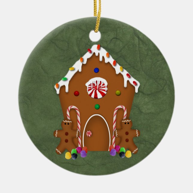 Gingerbread House Ornament (Front)