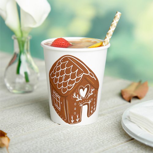 Gingerbread House Paper Cups