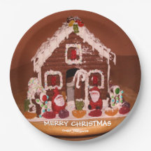 Gingerbread House Paper Plate