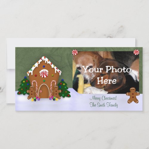 Gingerbread House Photo Card