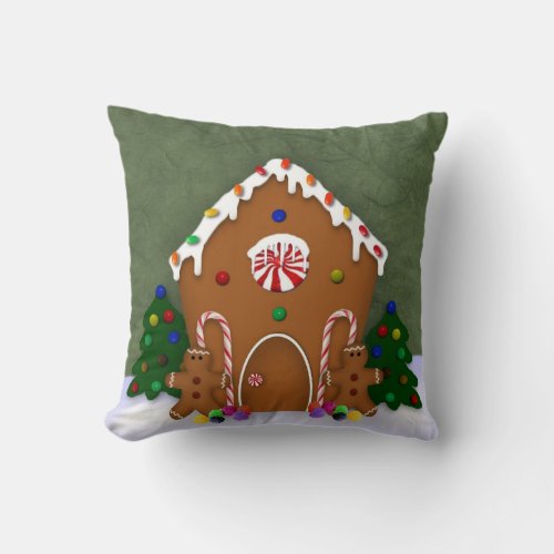 Gingerbread House Pillow