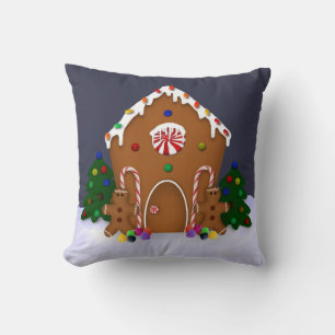Gingerbread House Pillow