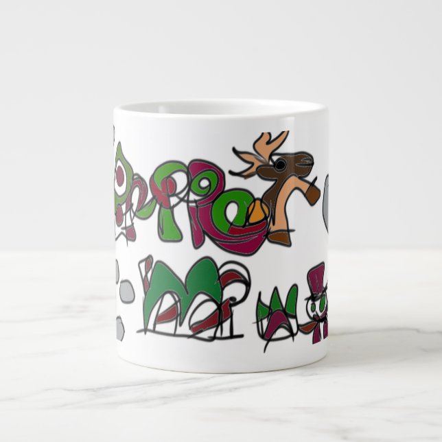 Gingerbread house  play land  giant coffee mug (Front)