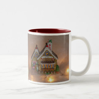 Gingerbread House Porcelain Two-Tone Coffee Mug