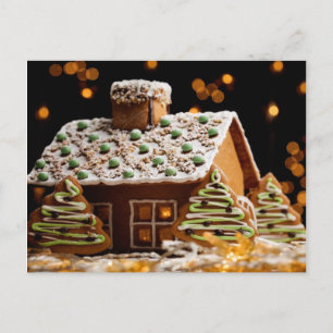 Gingerbread House Postcard
