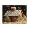 Gingerbread house postcard