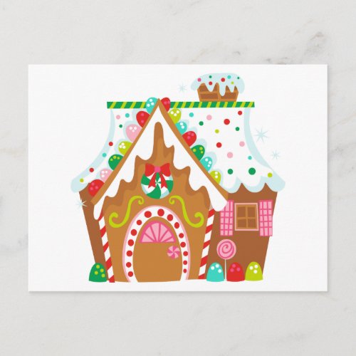 Gingerbread House Postcard