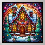 Gingerbread House Poster at Zazzle