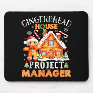 Gingerbread House Project Manager Decorating Bakin Mouse Pad