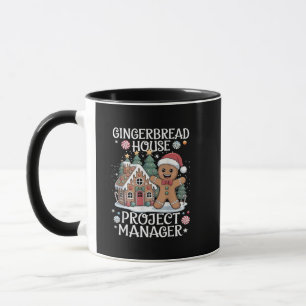 Gingerbread House Project Manager Funny Christmas Mug