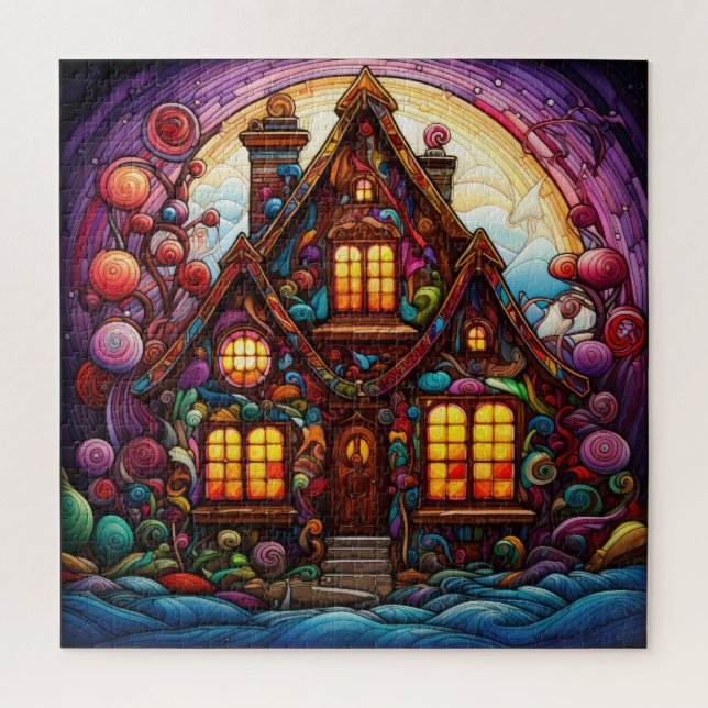 Gingerbread House Puzzle (Vertical)
