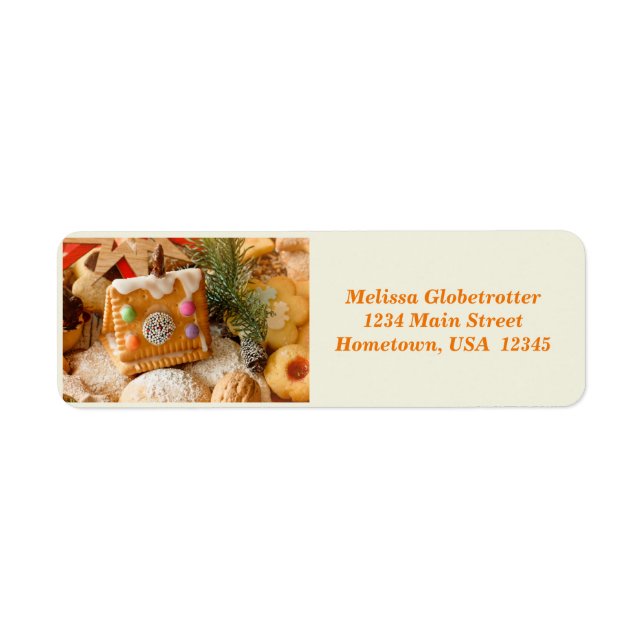 Gingerbread House Return Address Label (Front)