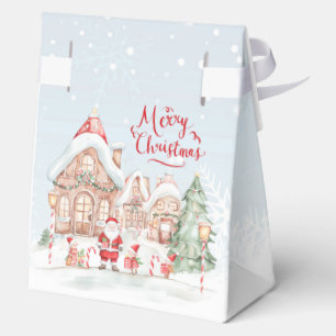 Gingerbread House Santa Elf's Christmas Favor Box