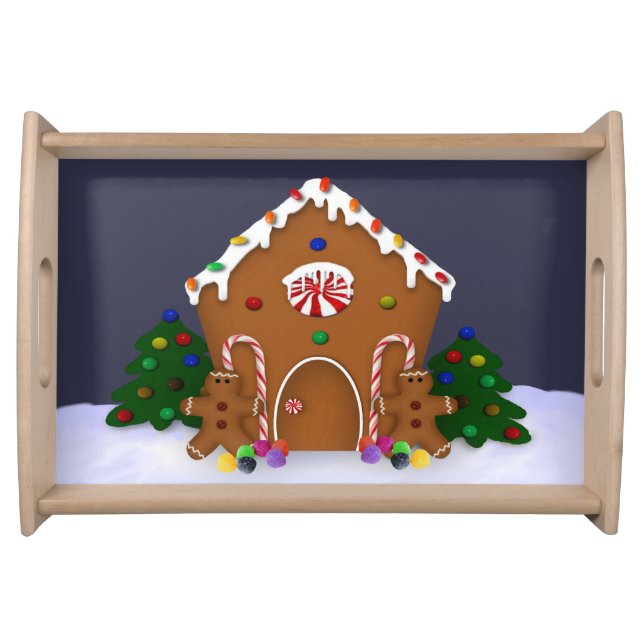 Gingerbread  House Serving Tray (Front)