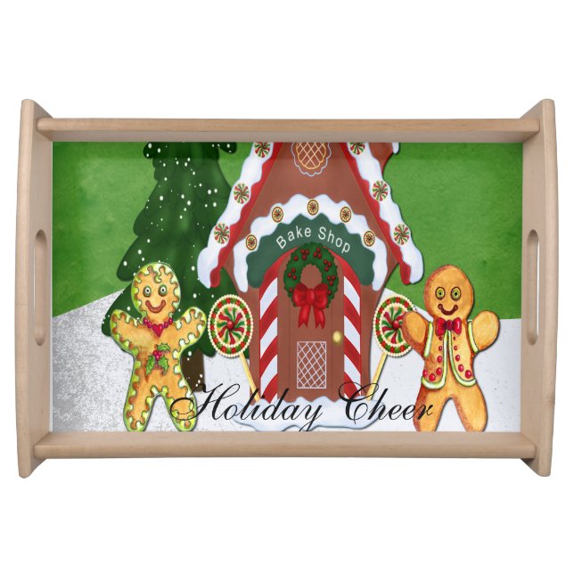 Gingerbread  House  Serving Tray (Front)