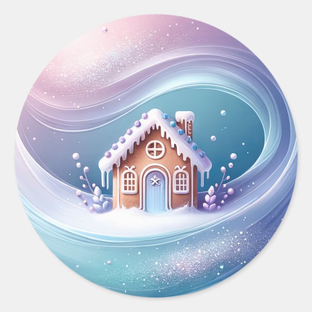 Gingerbread House sticker (Front)