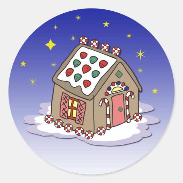 Gingerbread House Stickers (Front)