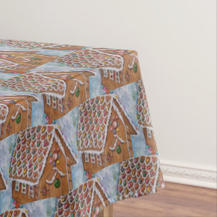 GINGERBREAD HOUSE TABLECLOTH