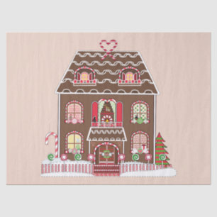 gingerbread house tissue paper