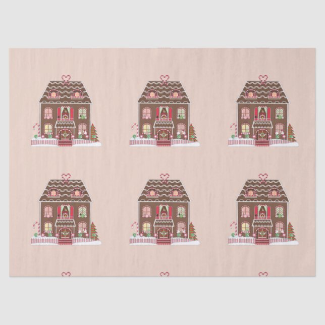 gingerbread house tissue paper (Front)