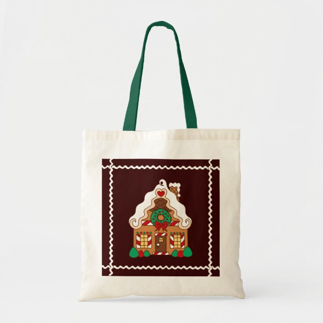 Gingerbread House Tote Bag (Front)