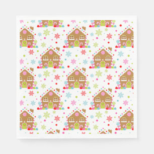 Gingerbread House – Whimsical Christmas Design Napkins