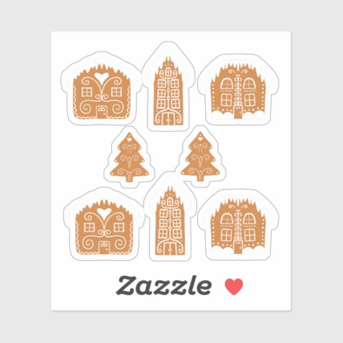 Gingerbread Houses sticker pack