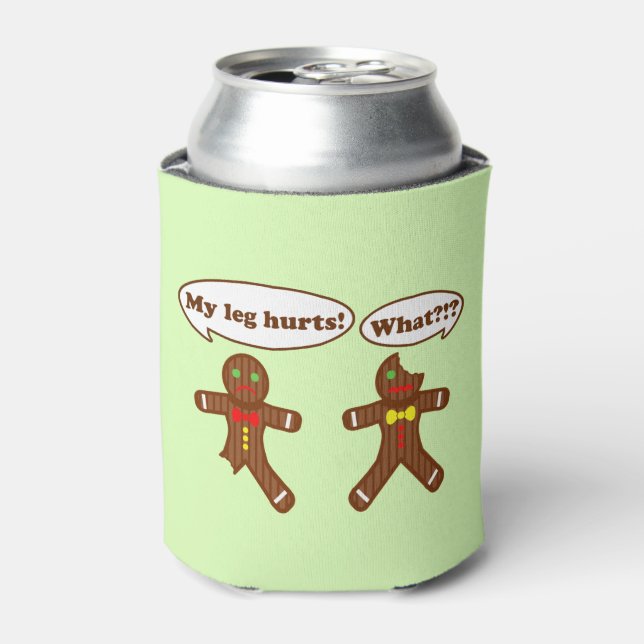 Gingerbread Humor Can Cooler (Can Front)