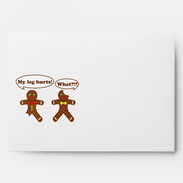 Gingerbread Humor Envelope (Front)