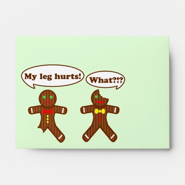Gingerbread Humor Envelope (Front)