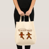 Gingerbread Humor Grocery Tote Bag (Front (Product))
