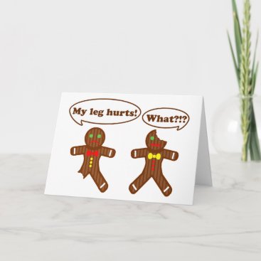 Gingerbread Humor Holiday Card
