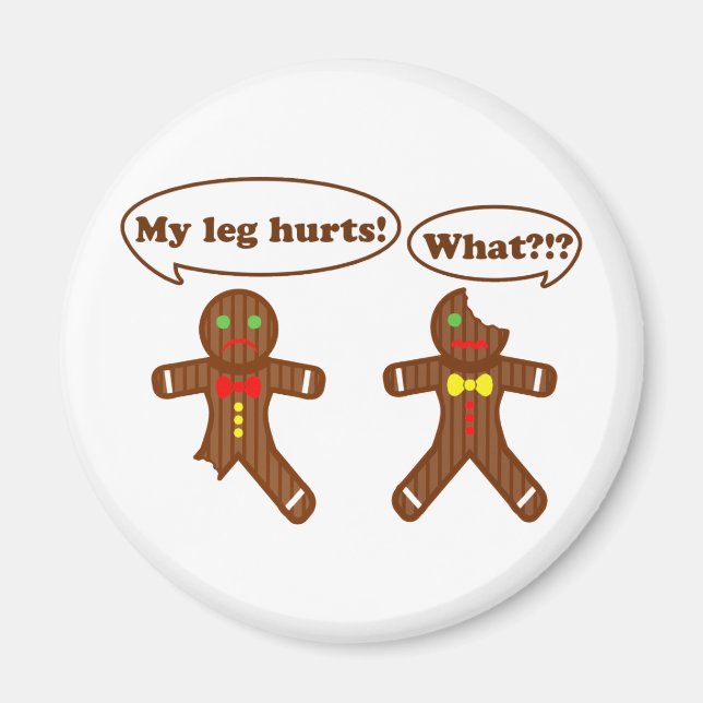 Gingerbread Humor Magnet (Front)