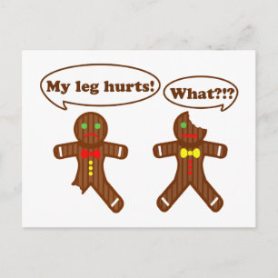 Gingerbread Humor Postcard